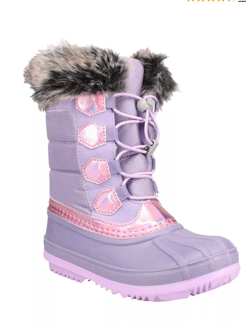 NEW totes Keri Kids Waterproof Ankle Boots size: 4 med